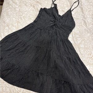 Angie Black and White Polka Dot Dress L